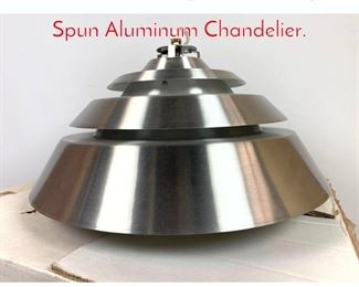 Lot 1295 Dana Light Poulsen style Spun Aluminum Chandelier.
