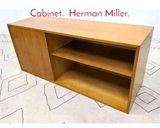 Lot 1302 GEORGE NELSON 1 Door Cabinet. Herman Miller.