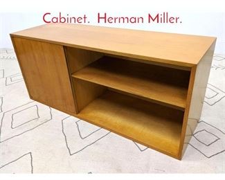 Lot 1302 GEORGE NELSON 1 Door Cabinet. Herman Miller. 