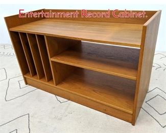 Lot 1314 Danish Modern Teak Entertainment Record Cabinet.