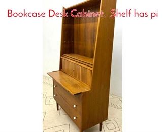 Lot 1325 DREXEL Declaration Bookcase Desk Cabinet. Shelf has pi