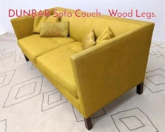 Lot 1356 EDWARD WORMLEY for DUNBAR Sofa Couch. Wood Legs. 