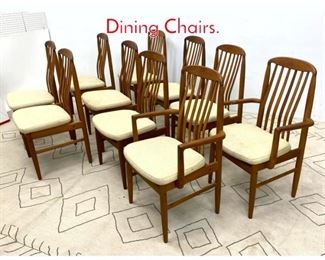 Lot 1360 set 10 Danish Modern Teak Dining Chairs. 