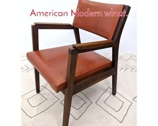 Lot 1361 Jens Risom Style Arm Chair. American Modern wlnut.