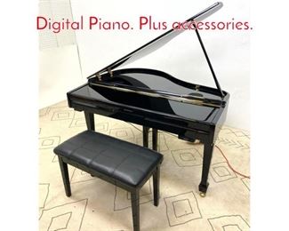 Lot 1365 SUZIKI GP3 Mini Grand Digital Piano. Plus accessories.