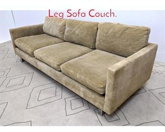 Lot 1366 Mid Century Modern Chrome Leg Sofa Couch.