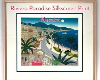 Lot 1395 THOMAS McKNIGHT Riviera Paradise Silkscreen Print Numbe