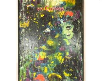 Lot 1404 Abstract Modern Oil Painting on Canvas. 