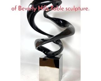 Lot 1427 MARQUIS COLLECTION of Beverly Hills Table sculpture.