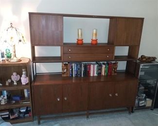 Mid-Century Wall Unit "Distinctive Furniture by Stanley" $450.00