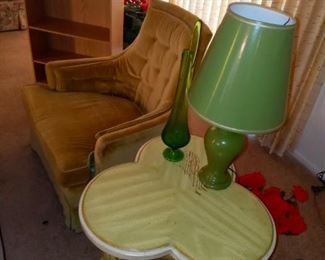 Clover Side Table $20.00 - Gold/Yellow Chair $20.00