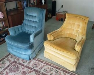 Blue Chair $20.00 - Gold/Yellow Chair $20.00