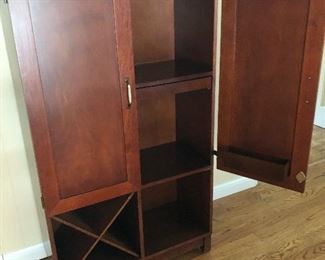 WINE BAR, STORAGE  CUPBOARD w/LOCK
