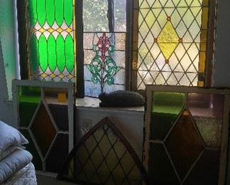 Six stained glass windows; more not shown