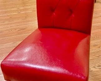 Red Parsons Chair $35