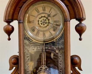 Antique Waterbury Clock w/ Key
12.5w x 4.5d x 23h $145