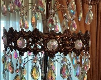 The Crystal Prism Shade for Capodimonte Double Figure Lamp