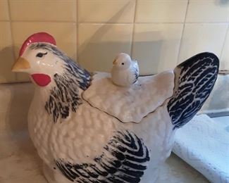 Chicken & Chick Cookie Jar