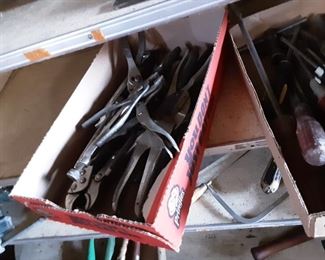 Assorted vintage Tools - Wrenches & Pliers