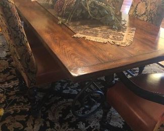 Custom dining room table and chairs.
New $10,000
