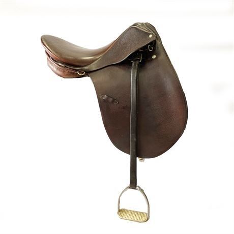 Lot 007
Johs Stubben Krefeld Deep Seat Dressage English Saddle