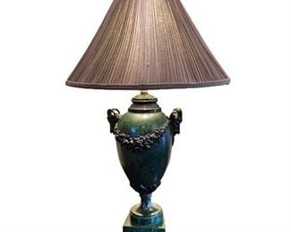 Lot 006
Vintage Rams Head Urn Table Lamp