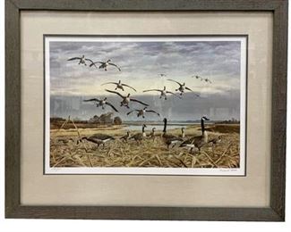 Lot 015
Maynard Reese, "Canada Geese Coming Home", Signed and Numbered Lithograph