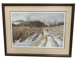 Lot 018
Maynard Reese, "Quail Country", Signed and Numbered Lithograph