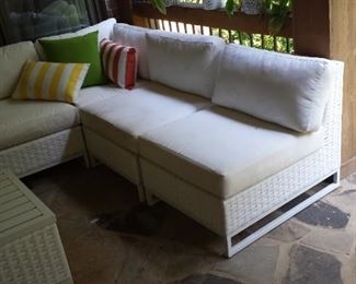 White outdoor sectional