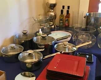 pots pans entertaining dishes