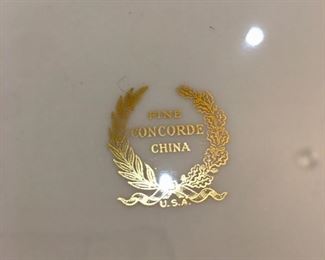 Antique Fine Concorde China gold rim