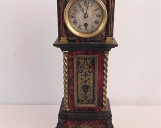 Miniature French boulle clock 
