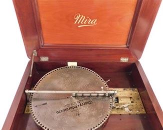 Antique Mira disk music box