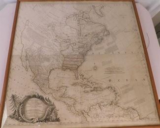 Several antique maps incl. No. America by Rocque 