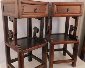 Pair antique Chinese stands