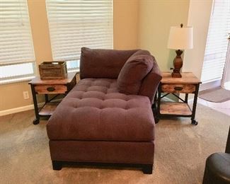 Chaise - End Tables on Casters 