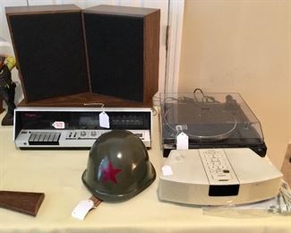 Realistic Turntable - Bose - Replica WWII Russian Helmet 