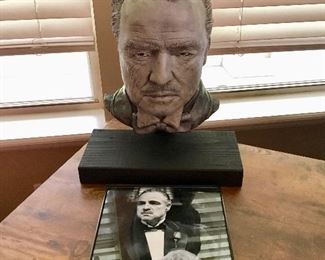 Life mask of Marlon Brando as Don Vito Corleone in the 1972 film The Godfather