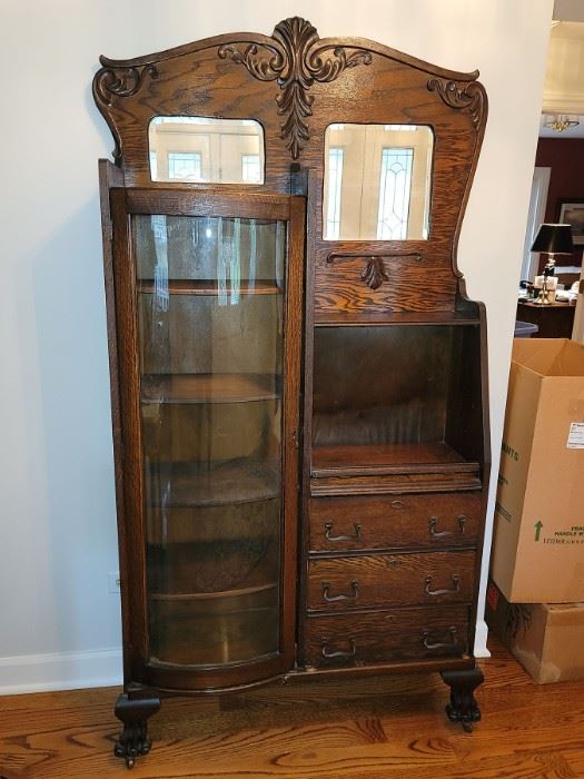 Antique Side-by-side bookcase/secretary