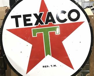 Vintage Metal TEXACO Sign