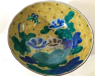 GREEN KUTANI Large Porcelain Bowl