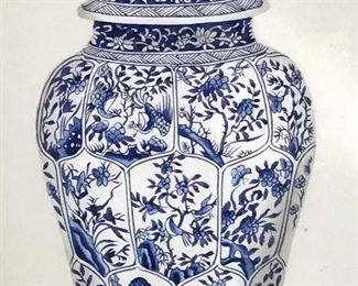 Watercolor Chinese Vase Painting