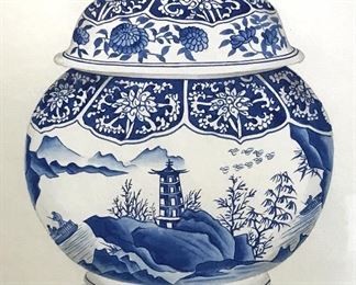 Watercolor Chinese Vase Painting