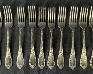 Lot 12 Wellner Silver plated Forks