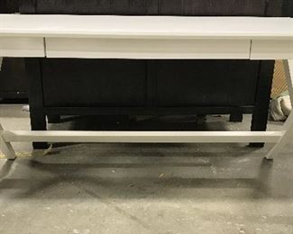 CRATE & BARREL White Toned 3 Drawer Desk
