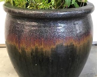 Slate Toned Ceramic Planter