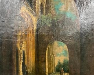 Abbey Oil Painting