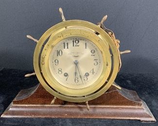 Vintage Seth Thomas Ships Bell Mantle Clock