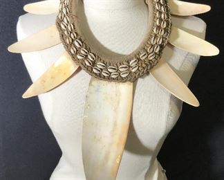 Tribal African Seashell Necklace