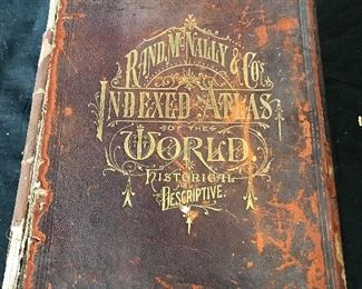 Antique Indexed Atlas, Rand McNally & CO